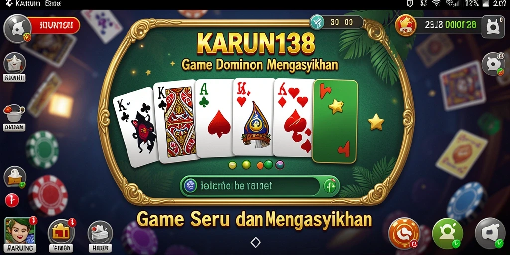 Tampilan gameplay domino yang seru dan menantang di KARUN138.